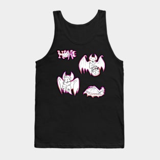 Halloween B&W Bat Pack Tank Top